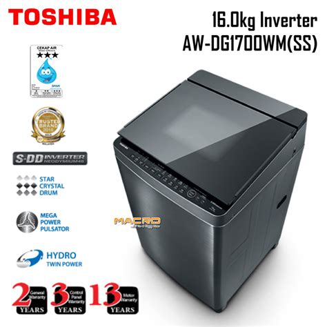 Find solutions to your toshiba washing machine question. TOSHIBA 7.2kg / 9kg / 10kg / 14kg / 16kg Fully Auto Washer ...