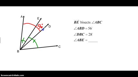 Angle Bisector Definition and Example - YouTube