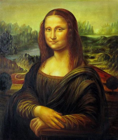 20x24 Inches Mona Lisa Stretched Oil Painting Canvas Art Wall Decor