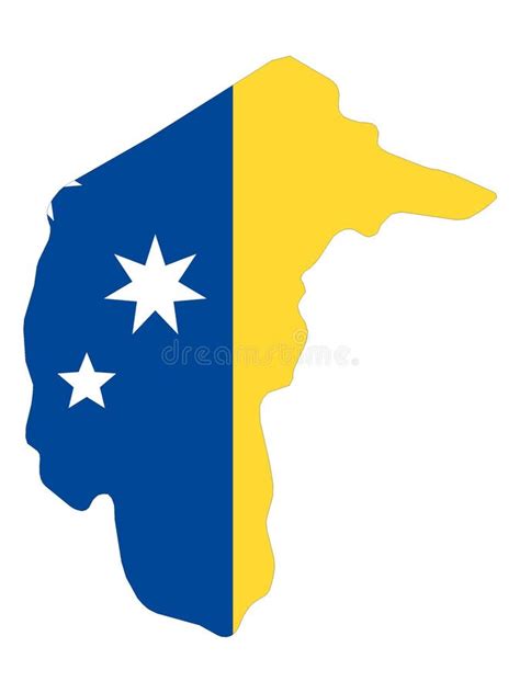 combined map and flag of the australian capital territory stock vector illustration of sidney