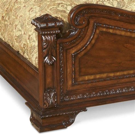 Old World California King Estate Bed In Brown By Art Furniture
