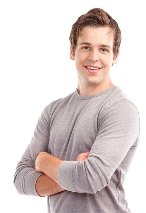 Handsome Young Man Smiling Stock Photo Image Of Happiness 16234146