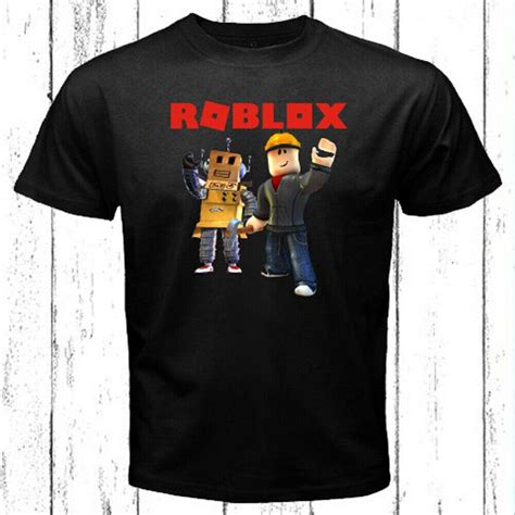 Roblox Builderman Box Робот Онлайн игра Мужская футболка Рубашка