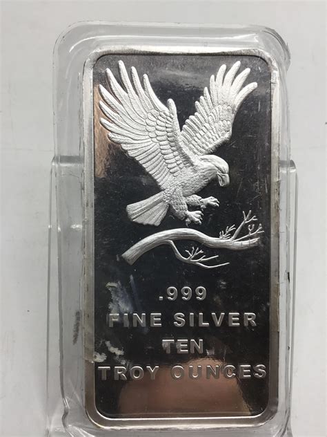 Sold Price Ten Troy Ounces 999 Fine Silver Bar December 3 0120 6