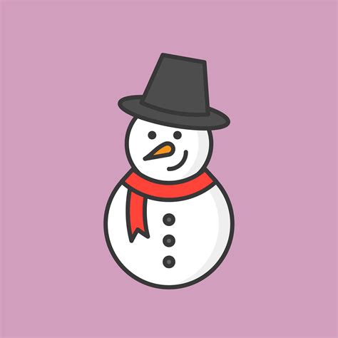 Snowman Filled Outline Icon For Christmas Theme 463999 Vector Art At