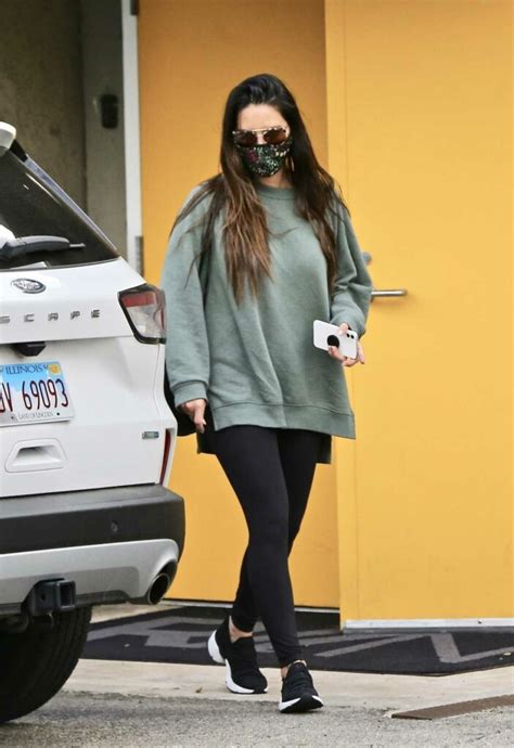 Olivia Munn In An Olive Sweatshirt Leaves A Gym In West Hollywood 0122