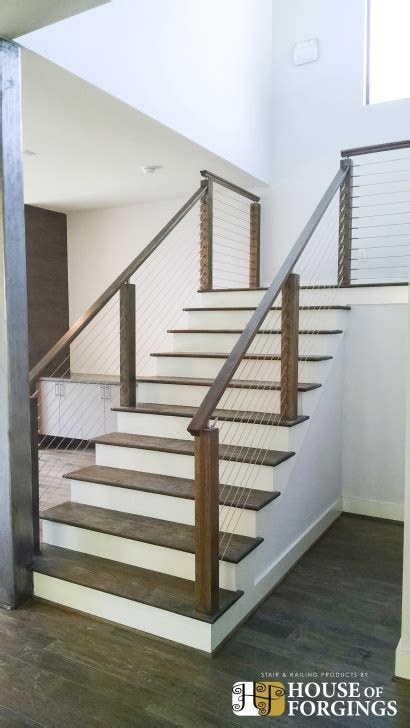 Indoor Cable Railing Stair Designs