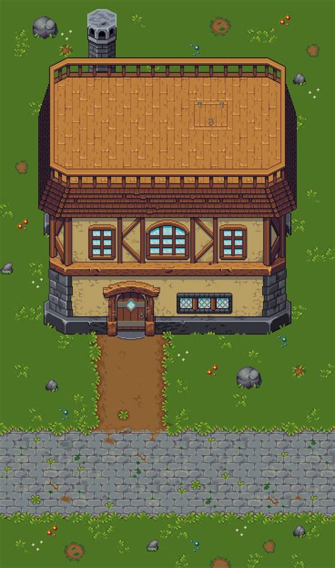 A Village Cottage Rpixelart