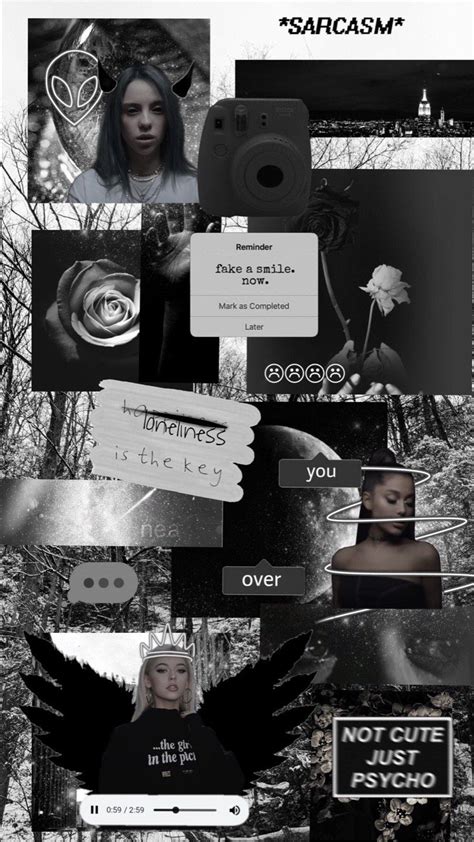 Black And White Aesthetic Wallpaper Collage Wallpaper Collage Iphone