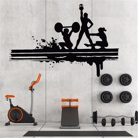 Gym Wall Decals Gym Wall Quotes Workout Wall Motivational Quotes