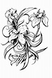 Black And White Flower Tattoo - Cliparts.co