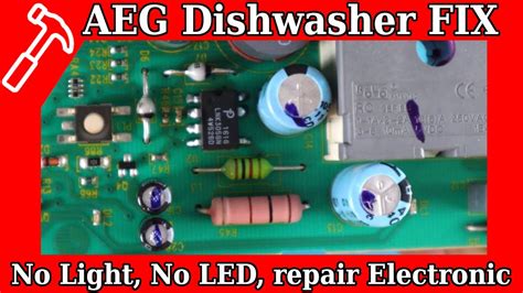 Aeg Dishwasher Fix No Power No Light Repair Circuit Board Youtube