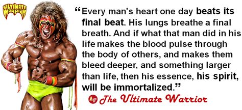 Honestly, when i was a little girl, i would watch wrestling with my. Ultimate Warrior Inspirational Quotes. QuotesGram