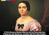 Hace 226 falleció María de la Concepción Palacios y Blanco, madre de ...