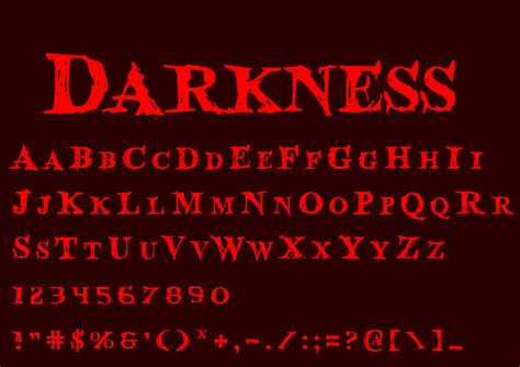 Darkness Font Svg Evil Font Svg Evil Letters And Numbers And