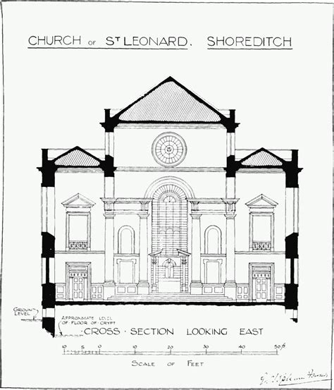 Plate 15 Church Of St Leonard Shoreditch Plans And