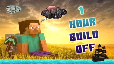 Minecraft 1 Hour Build Off We Almost Lost Everything Youtube