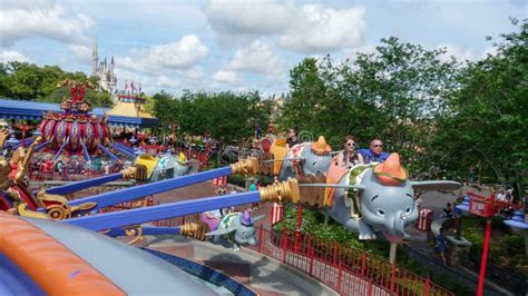 Dumbo The Flying Elephant Ride At Magic Kingdom In Disney World Orlando