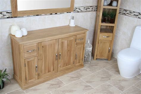 Bathroom storage cabinets & units from store. Solid Oak Bathroom Storage Unit 402 - Bathrooms and more store