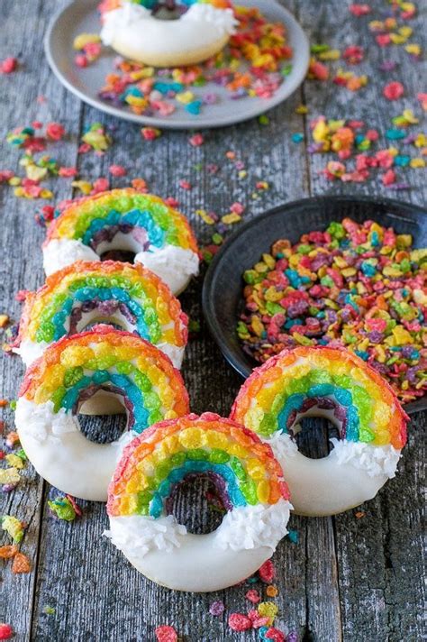 The Cutest Rainbow Desserts For St Patricks Day Rainbow Donuts The