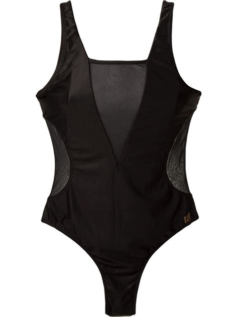 Brigitte Sheer Panels Swimsuit Farfetch