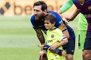 Thiago Messi, hijo de Leo Messi, estrella de la cantera del Barcelona ...