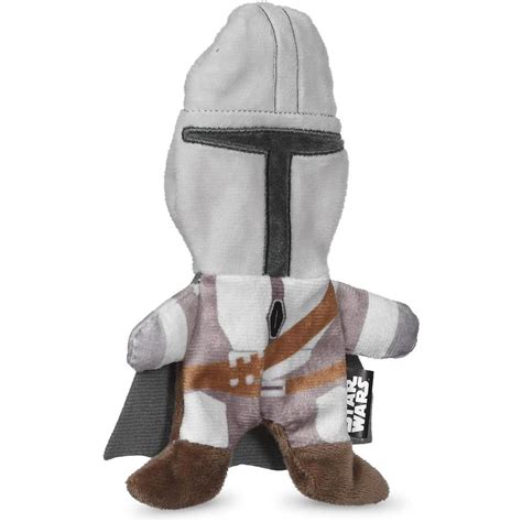 Star Wars For Pets The Mandalorian Plush Flattie Dog Toy With Squeaker