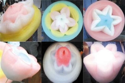 In China Kaleidoscopic Flower Shaped Cotton Candy In 4 Minutes