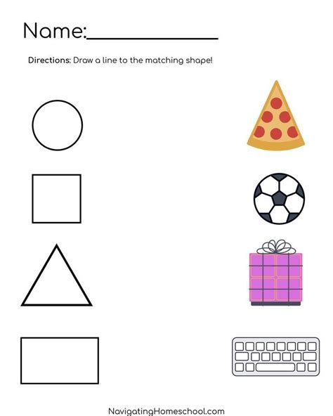 Practice Shape Recognition With This Free Shape Worksheet Shapes