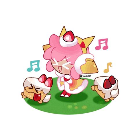 Strawberry Crepe Cookie Run Kingdom Wallpapers Wallpaper Cave