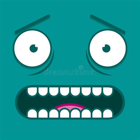 Scared Cartoon Face Stock Illustrations 17438 Scared Cartoon Face