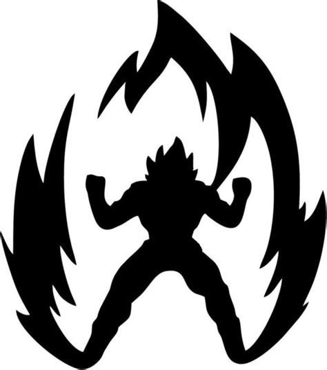 Dragonball Zgoku Power Up Sticker Decal Overlay Emblem Vinyl Vegeta