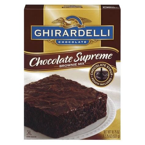 Ghirardelli Chocolate Supreme Brownie Mix 1875oz Ghirardelli