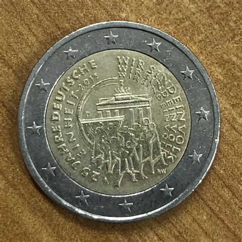 2 Euro Coin Germany 2015 D Munich Commemorative 25 Years