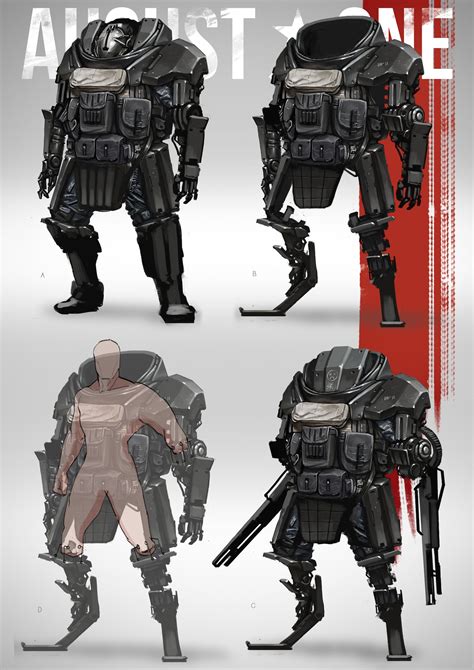 Artstation Plamc Heavy Trooper Su Wang Armor Concept Futuristic