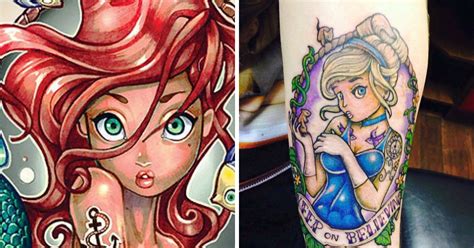 20 of the best disney princess tattoos because why not