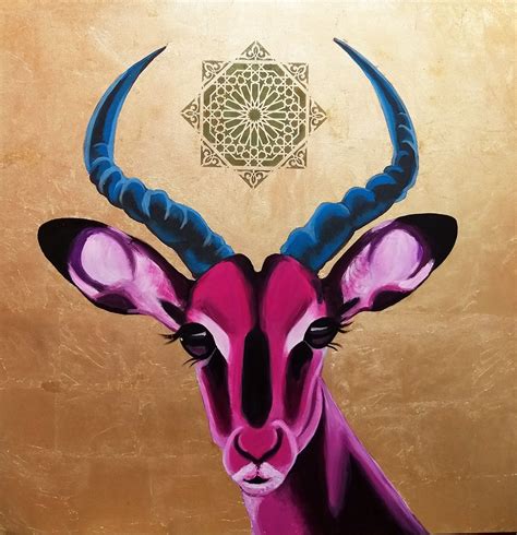 Maybe you would like to learn more about one of these? Arabian Gulf animal, originally called Impala. | Gold leaf ...