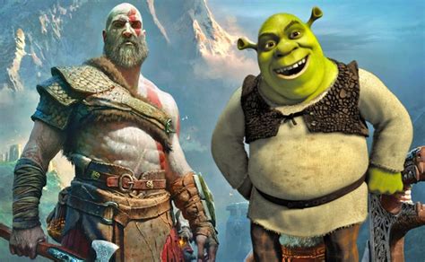 Un Divertido Meme Compara Las Similitudes Entre Shrek Y God Of War