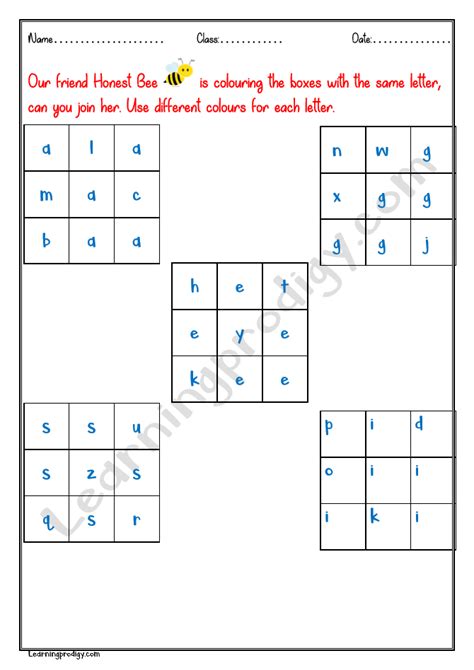 Colour The Same Letters Spelling Worksheets English Worksheets For