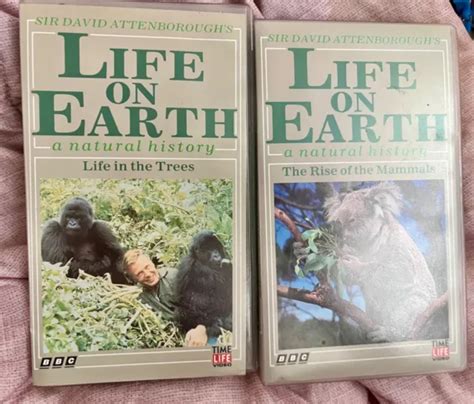 Life On Earth David Attenborough Bbc Vhsx2 £600 Picclick Uk