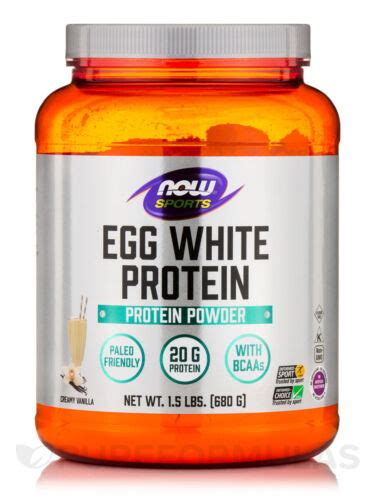 Now Foods Sports Eggwhite Protein Vanilla Creme 15 Lbs Egg White
