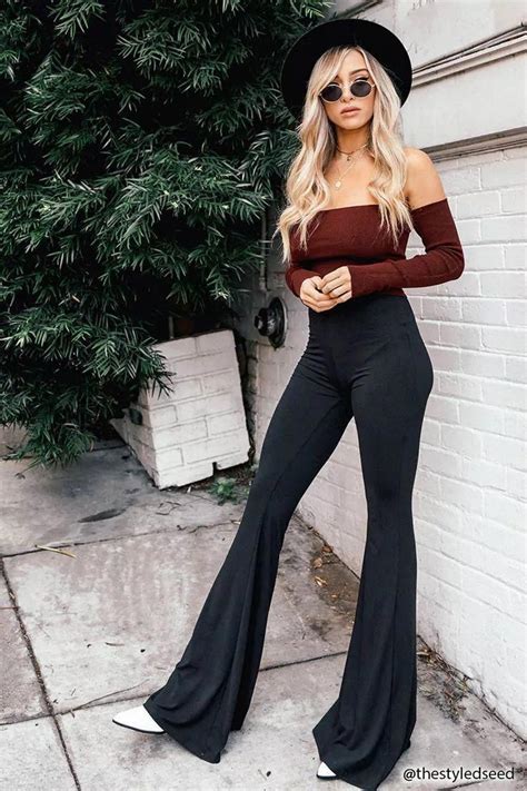 Flare Pants Festival Outfit Slim Fit Pants Cute Outfit Ideas For