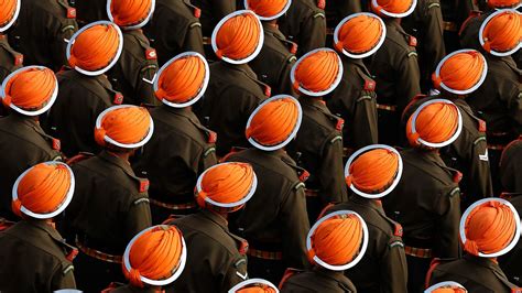 Soldiers Orange Turban Bing Wallpaper Download