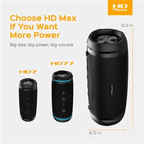 Treblab Hd Max Big Loud Bluetooth Wireless Outdoor Speaker Waterproof