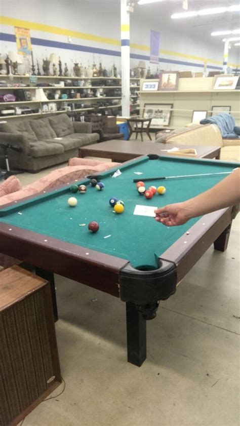 7' billiards | pool tables are sized smaller than professional regulations for private usage in tighter spaces such as bars and small homes. 7 Foot Pool Table for $9.99 !!! : ThriftStoreHauls