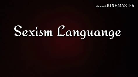 Sexism Language Youtube