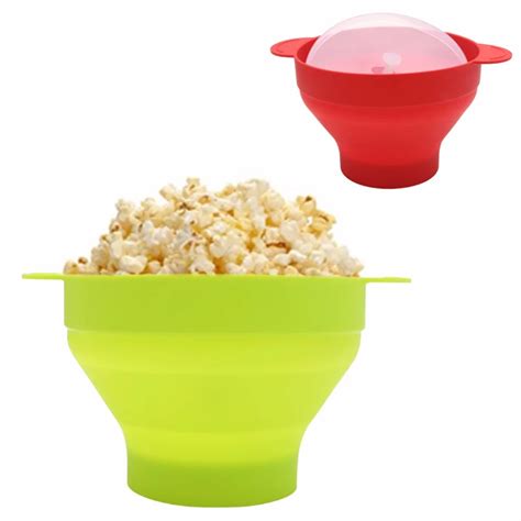 New High Collapsible Quality Poptop Popcorn Popper Maker Diy Silicone