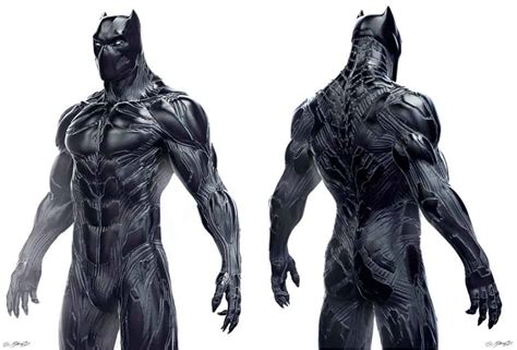 Black Panther Suit Design Details And New Art Heroic Hollywood