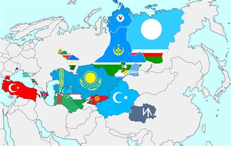 Map Of Turkic Countries Or Regions With Historic Maps On The Web