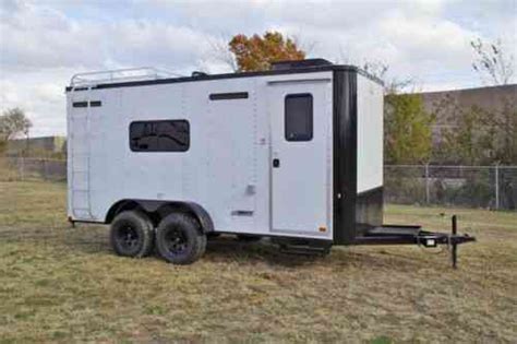 New 7 X 16 Off Road Enclosed Camper Utv Trailer 32 Vans Suvs And